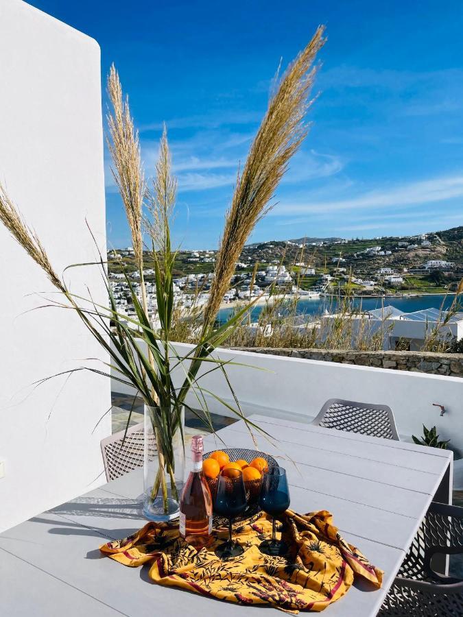 Modern Cycladic Sea View House Villa Ornos  Exteriör bild