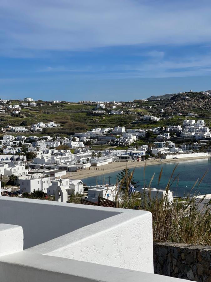Modern Cycladic Sea View House Villa Ornos  Exteriör bild